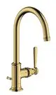 AXOR-HG-AXOR-Montreux-Einhebel-Waschtischmischer-210-mit-Hebelgriff-und-Zugstangen-Ablaufgarnitur-Polished-Gold-Optic-16517990 gallery number 1